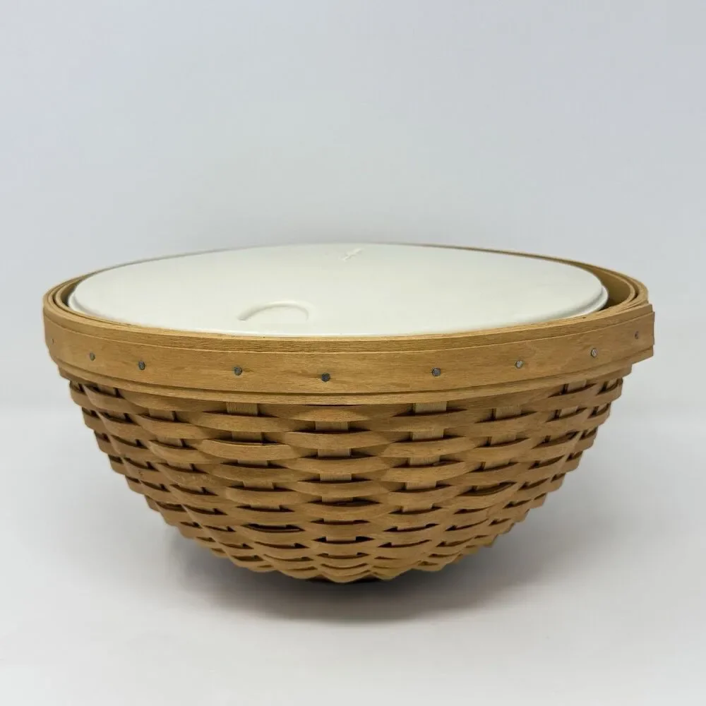 Longaberger Hostess Woven Bowl Basket 11 Inch Serving Solutions